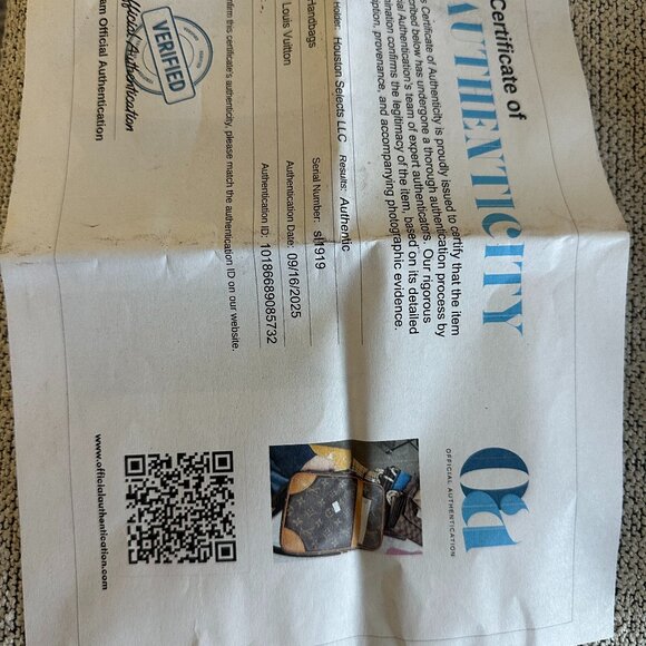 Louis Vuitton Danube Monogram Crossbody Handbag SL1919 Authentic COA Included - Picture 10 of 16